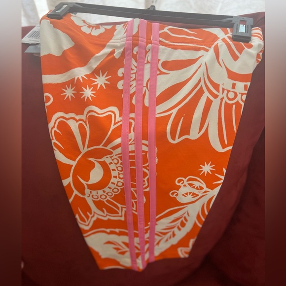 Farm Rio X Adidas Unity Orange Biker Shorts - Picture 8 of 8